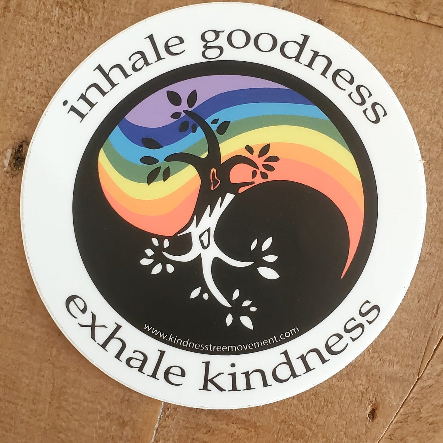 Inhale Goodness Exhale Kindness 4" Decal/Sticker