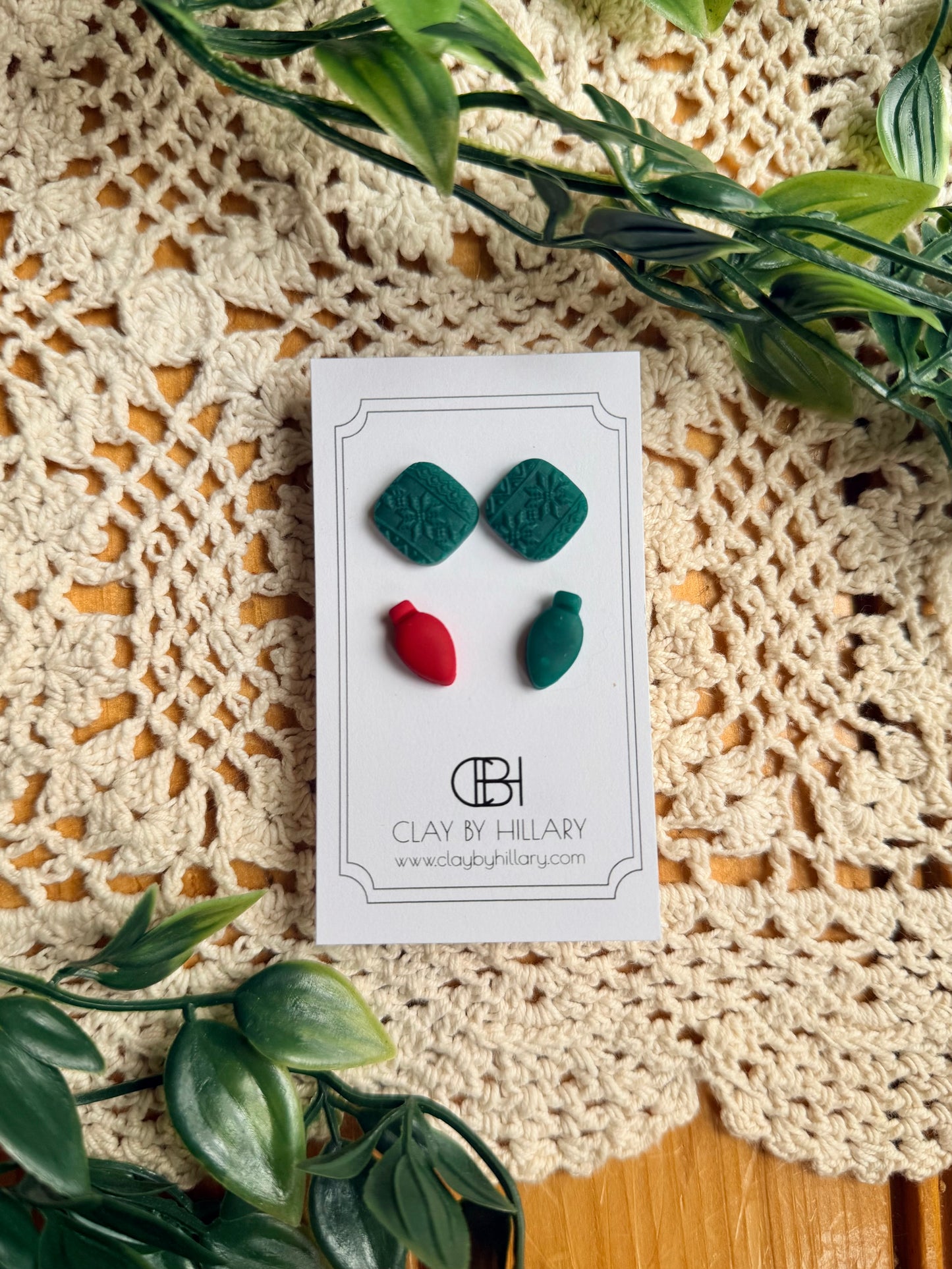 Polymer Clay Earrings by Hillary