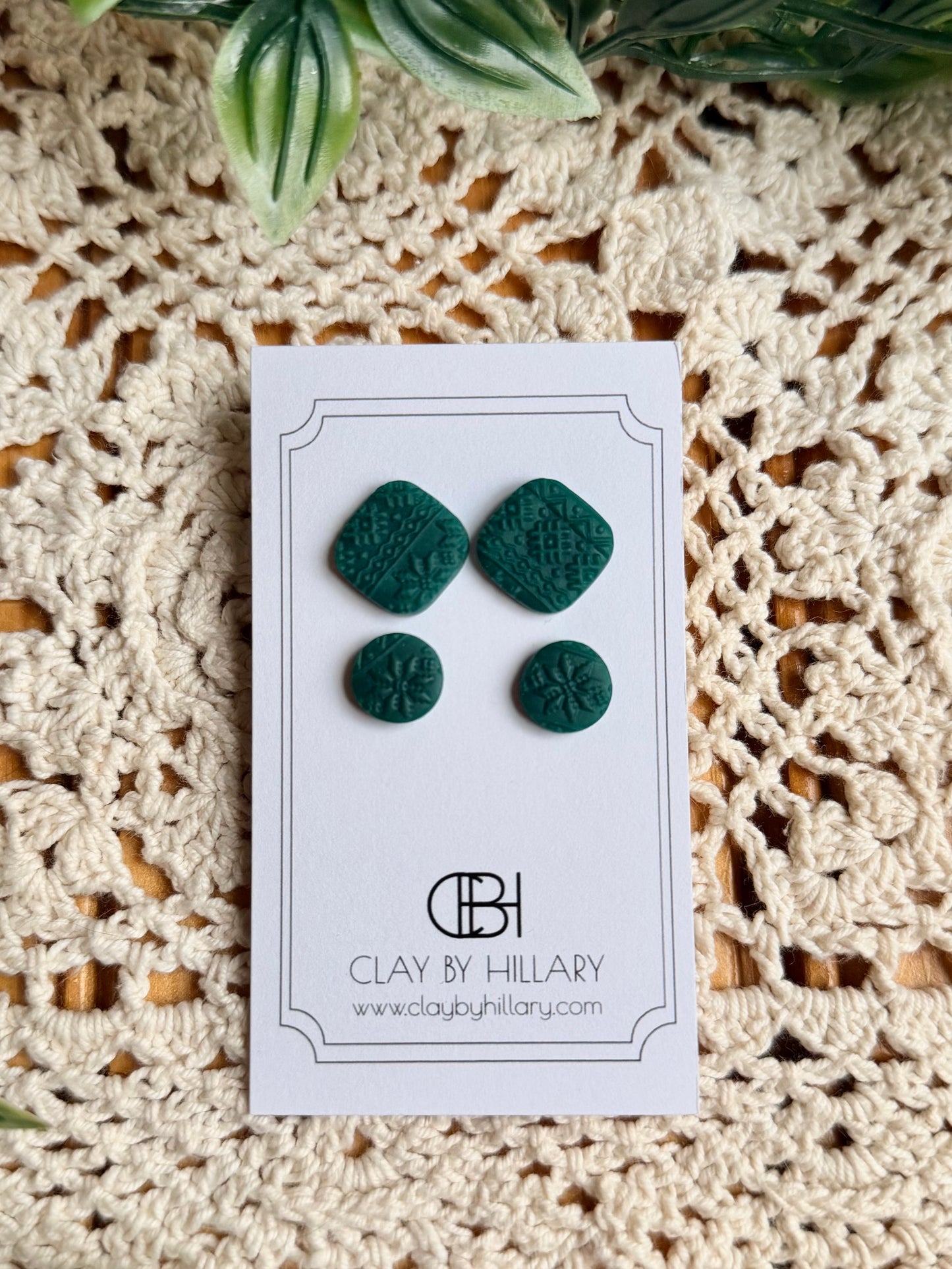 Polymer Clay Earrings by Hillary