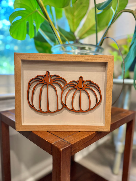 8x10 Double Pumpkin Sign