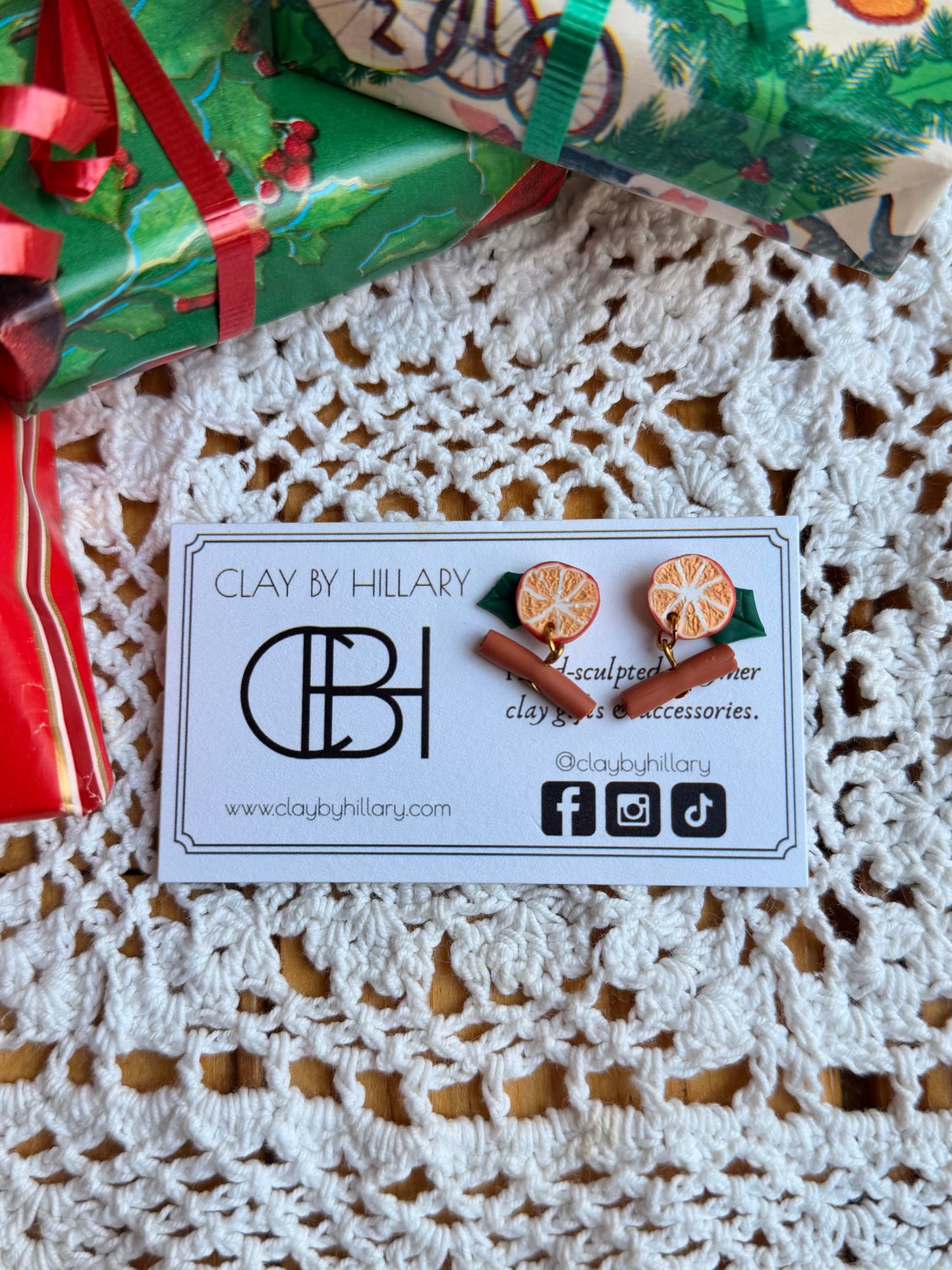 Polymer Clay Earrings by Hillary