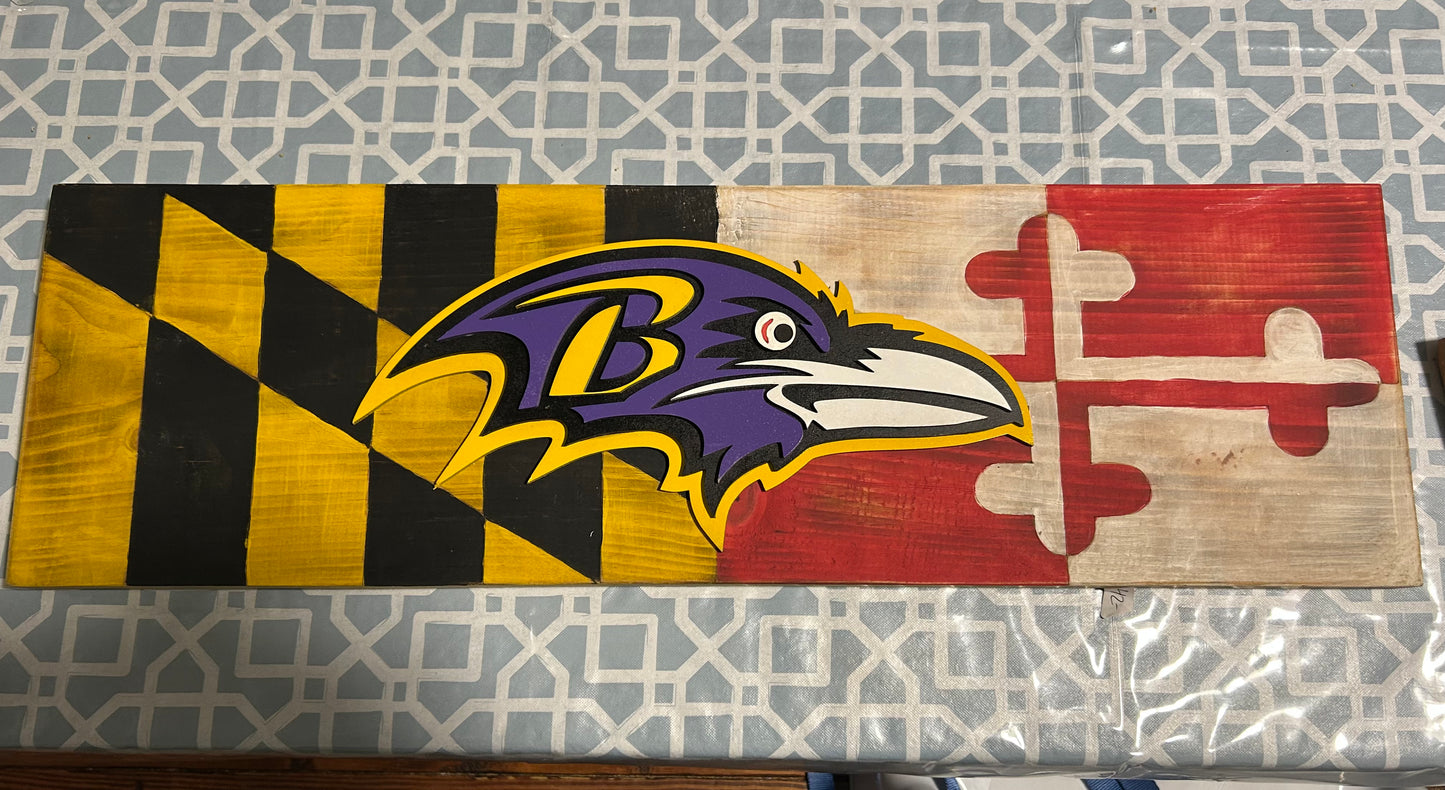 MD flag - Raven
