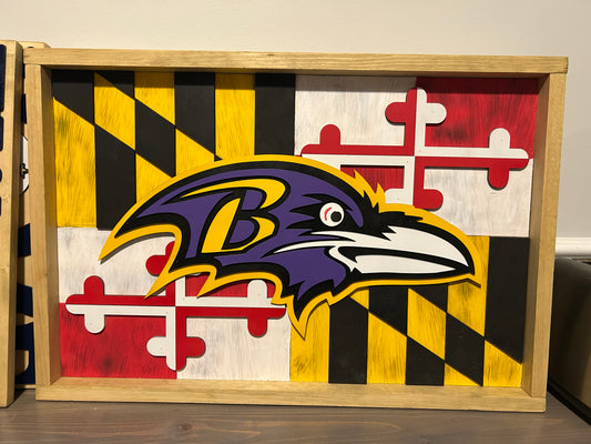 Md Flag Ravens Sign