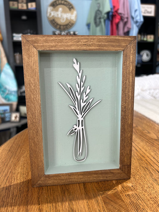 5x7 Floral Vase Sign