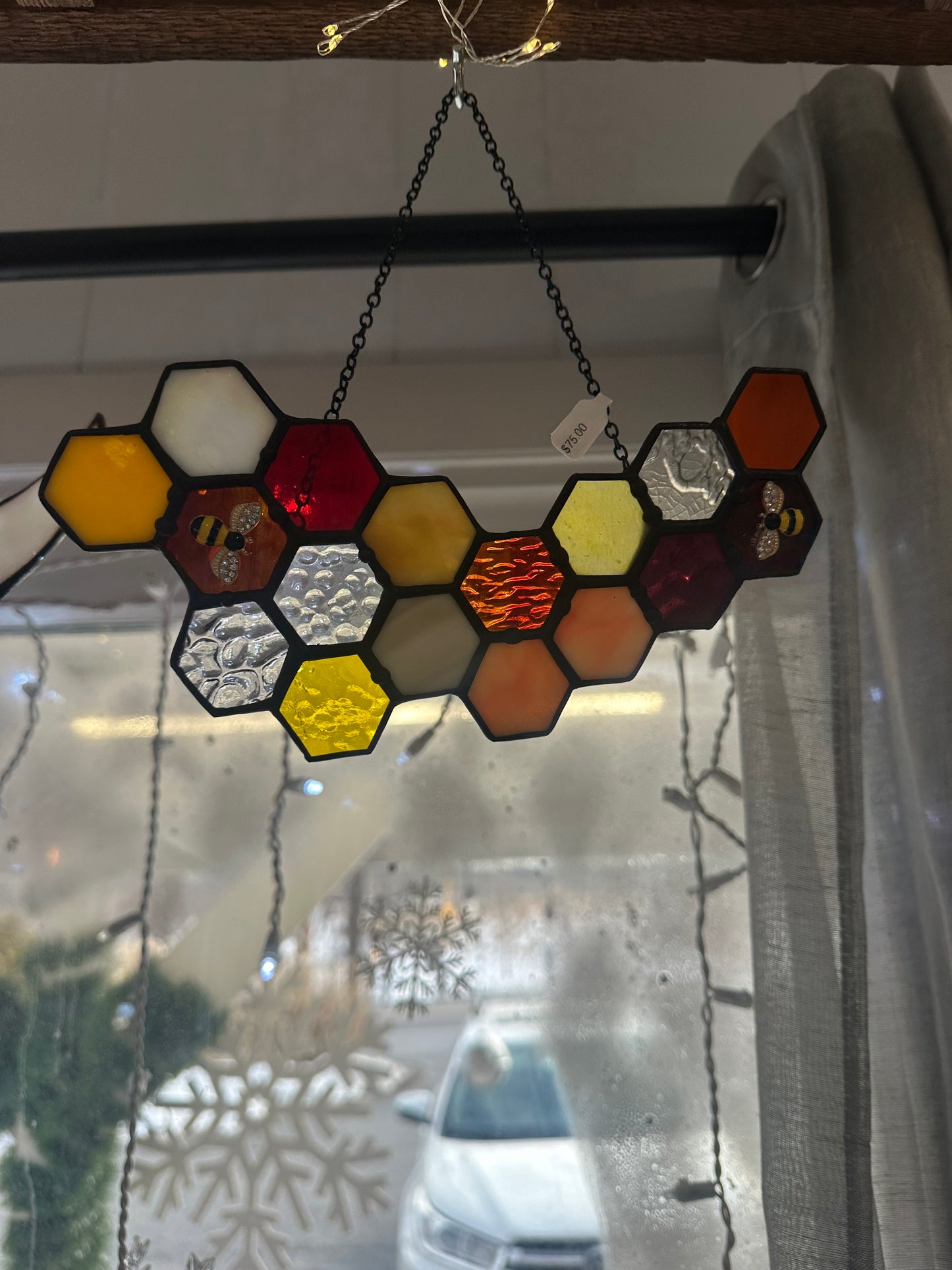 Honeycomb stained glass