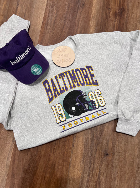 Vintage baltimore football crewneck