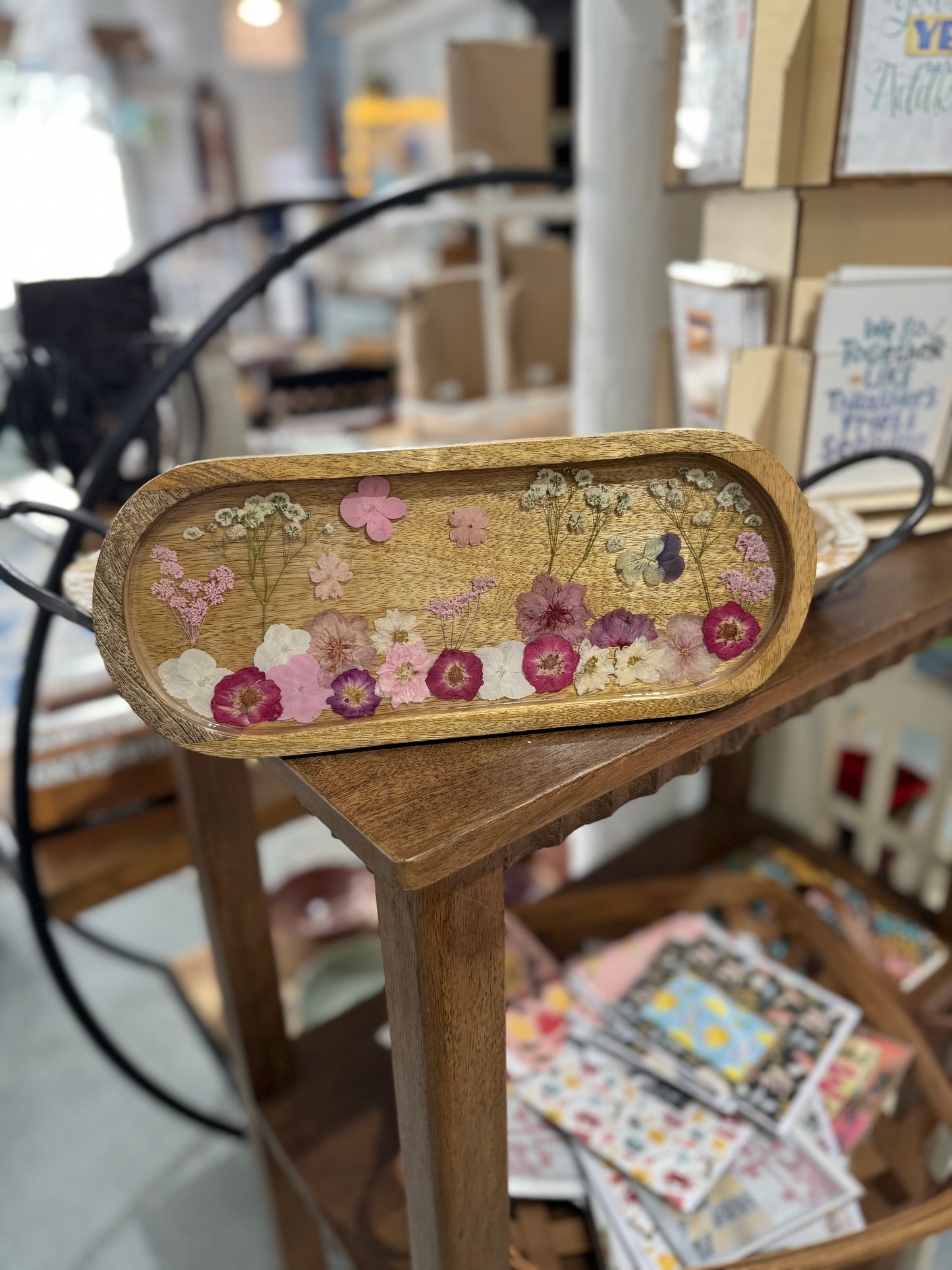 Flower Resin Trinket Tray