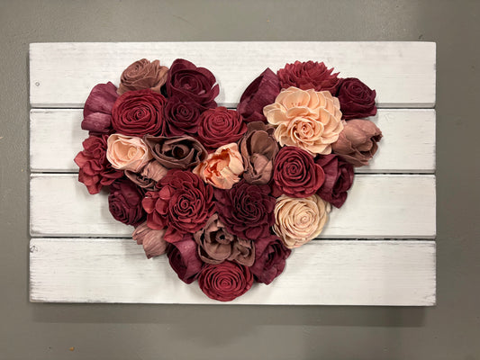 Wood Flower Hanging Decor