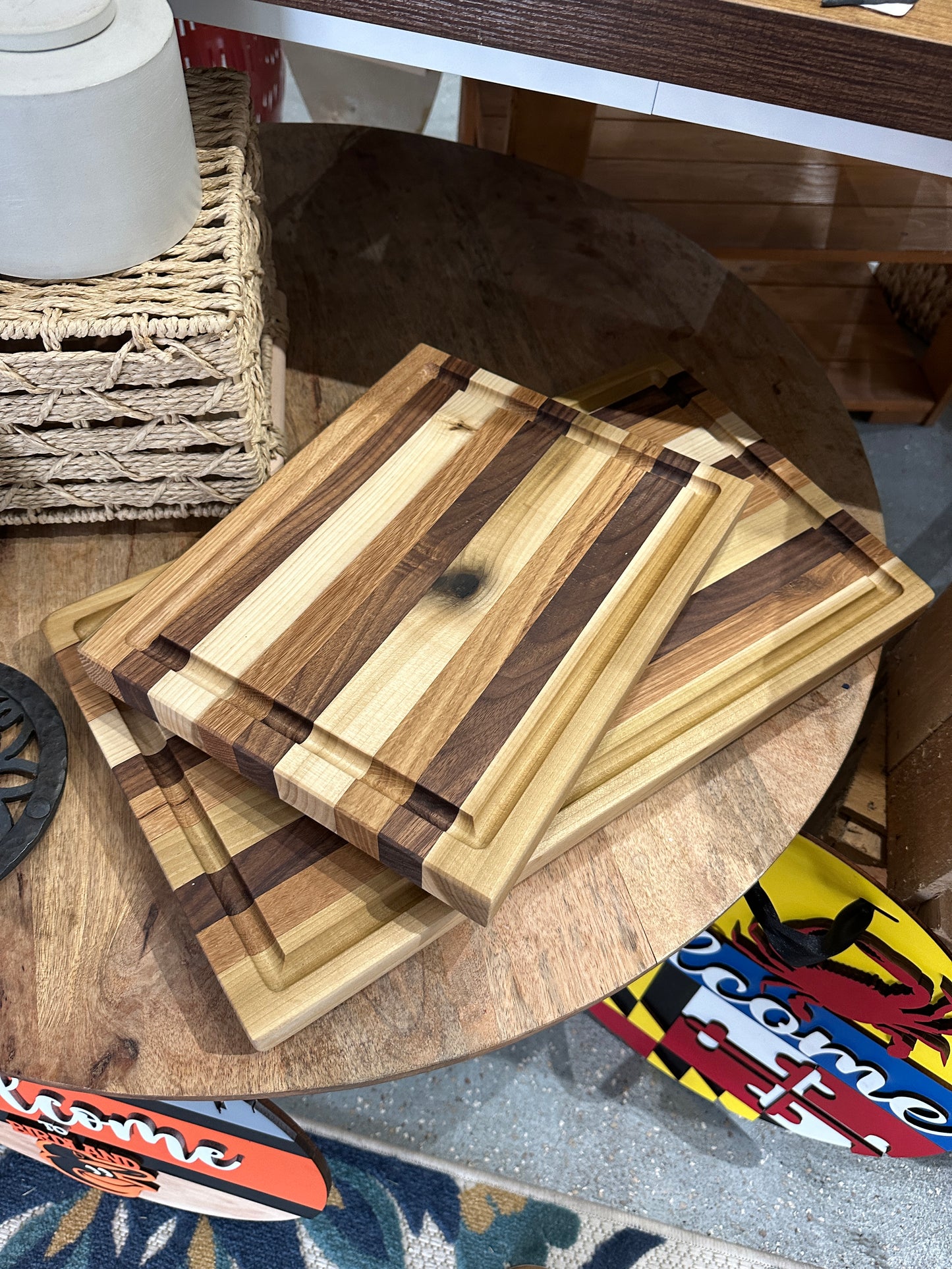 Solid wood cutting boards