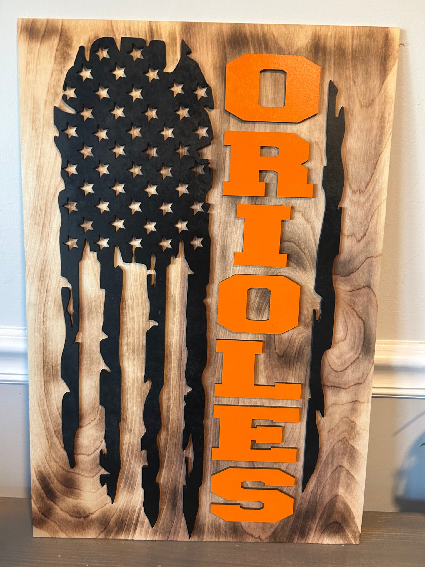 Wooden Orioles flag
