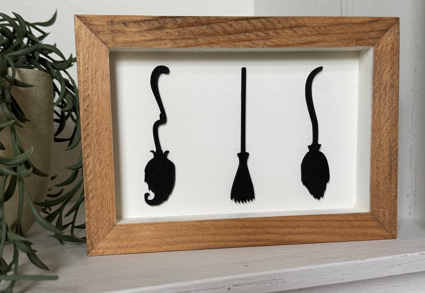 5x7 Witches Broom Sign