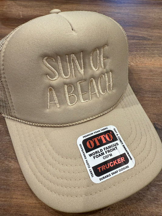 Sun of a beach trucker hat