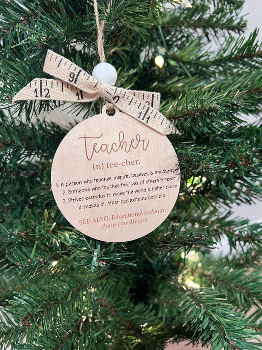 Teacher Definition ornament