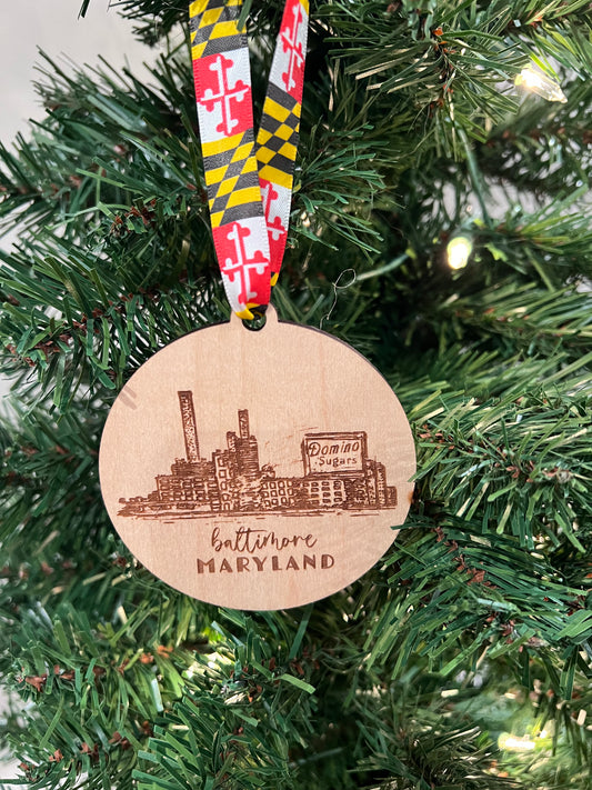 baltimore skyline ornament