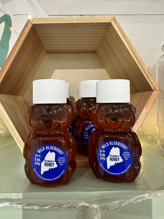 Mini Honey Bear - wild blueberry - 2 oz.