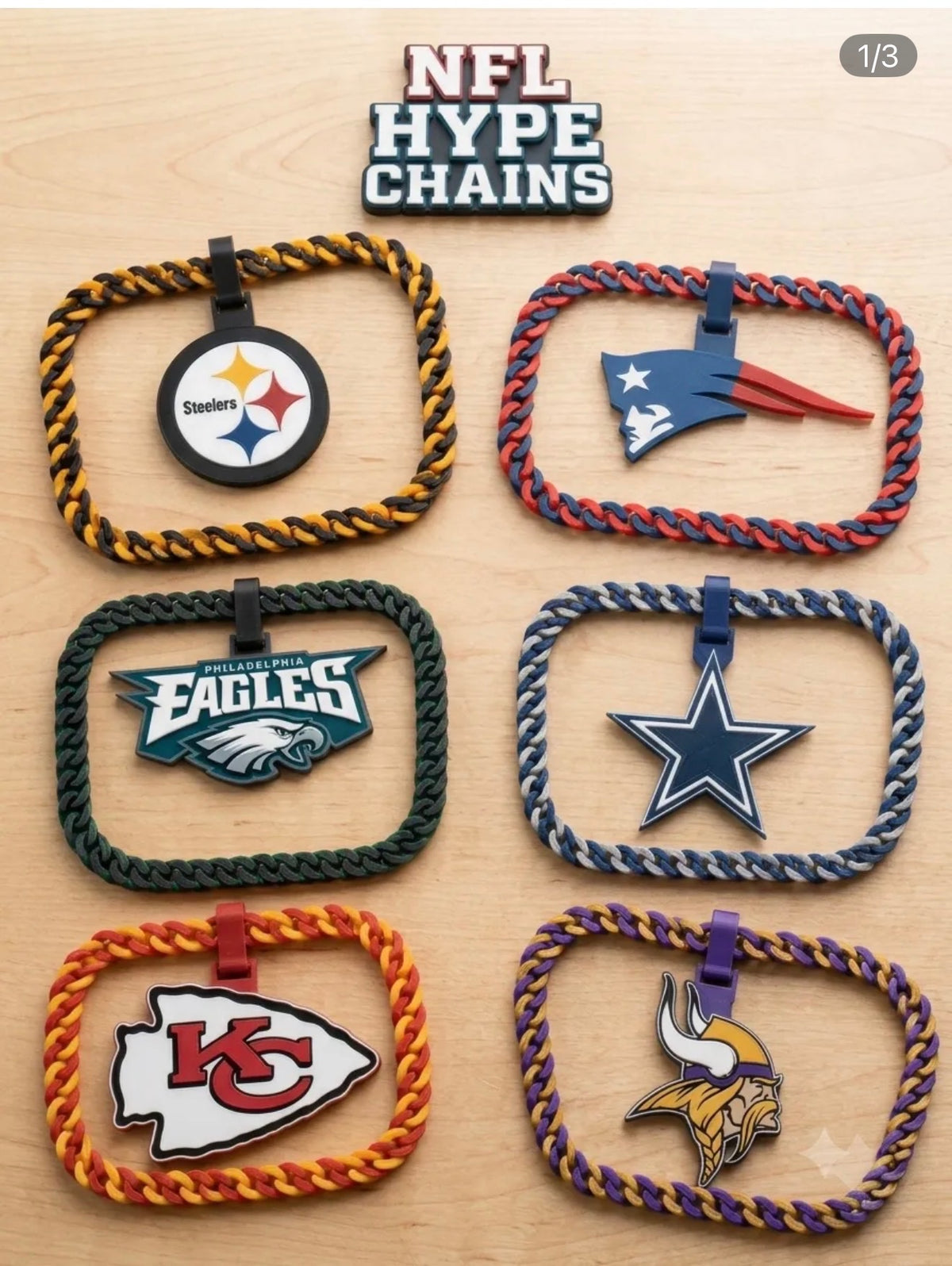 Sports teams necklaces