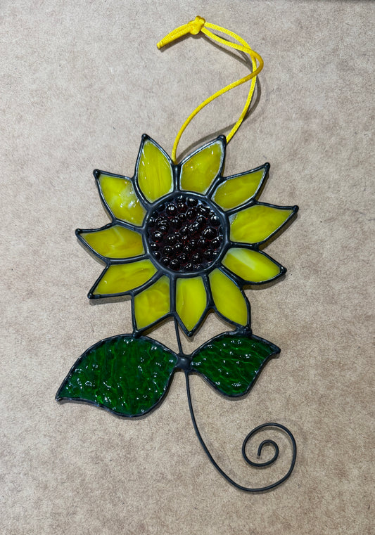 Sunflower stained glass