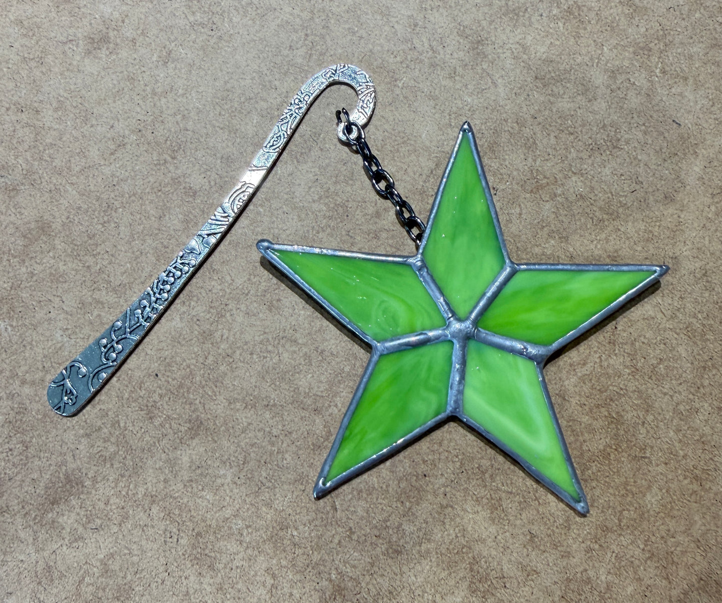 Green star bookmark
