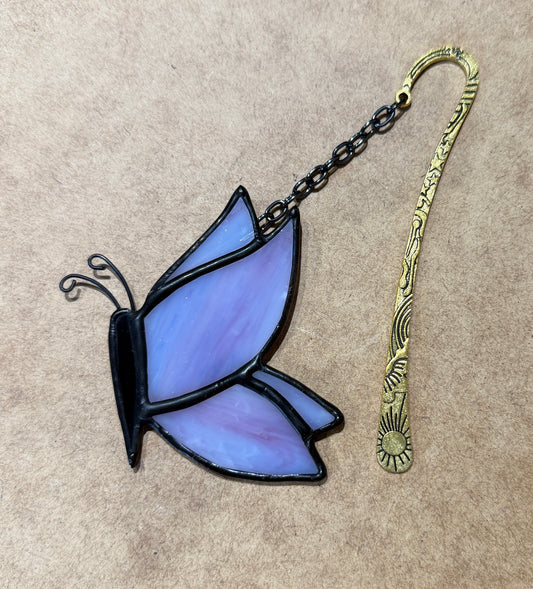 Purple butterfly bookmark
