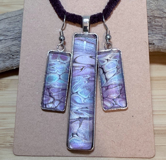 Fluid Art Jewelry Sets