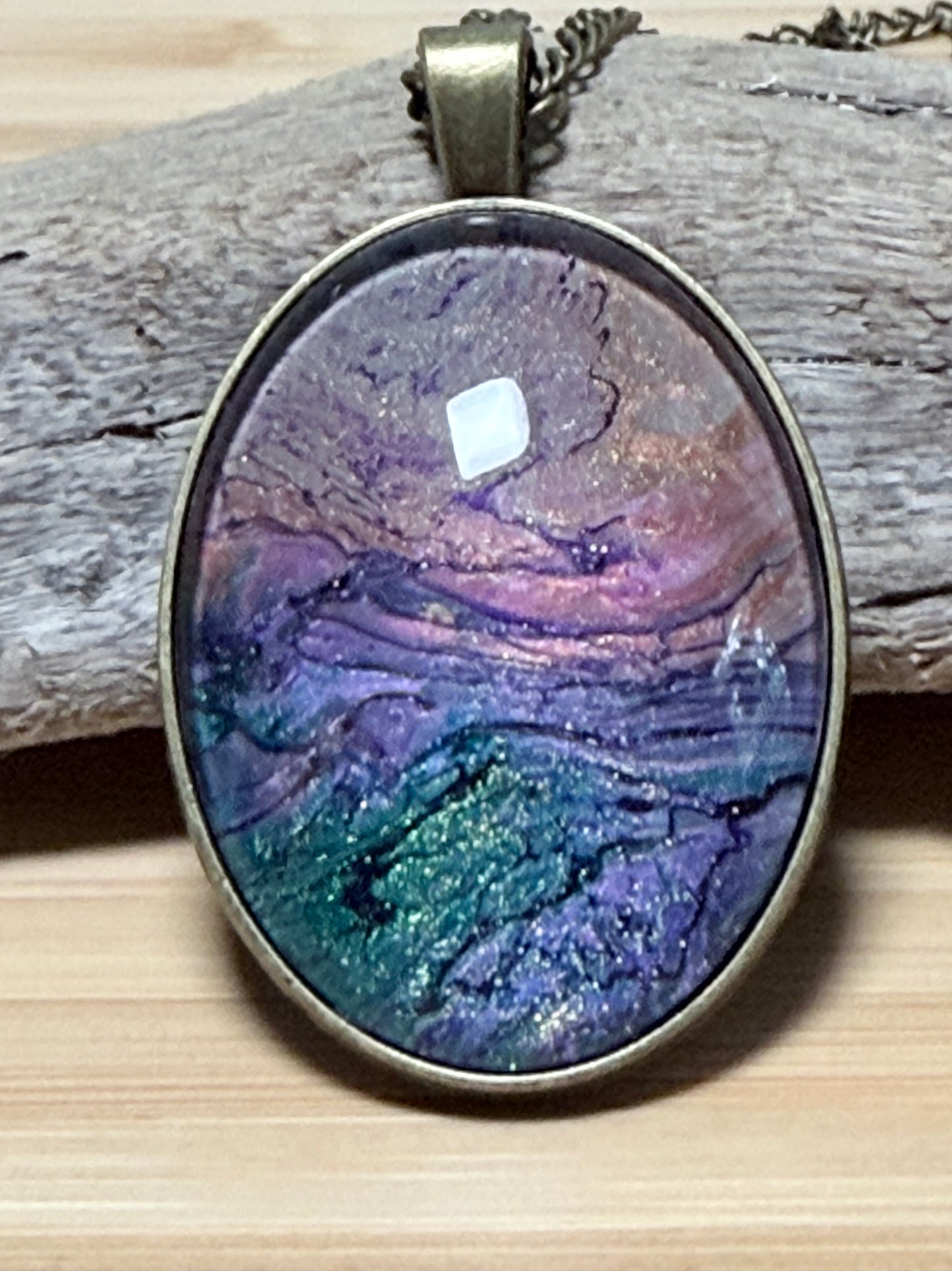 Fluid Art Necklaces