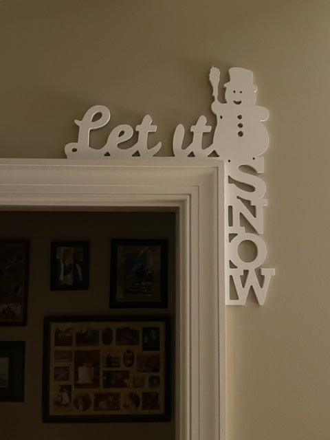 Let it Snow Door and Window Corner