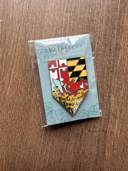 Maryland Banner Enamel Pin