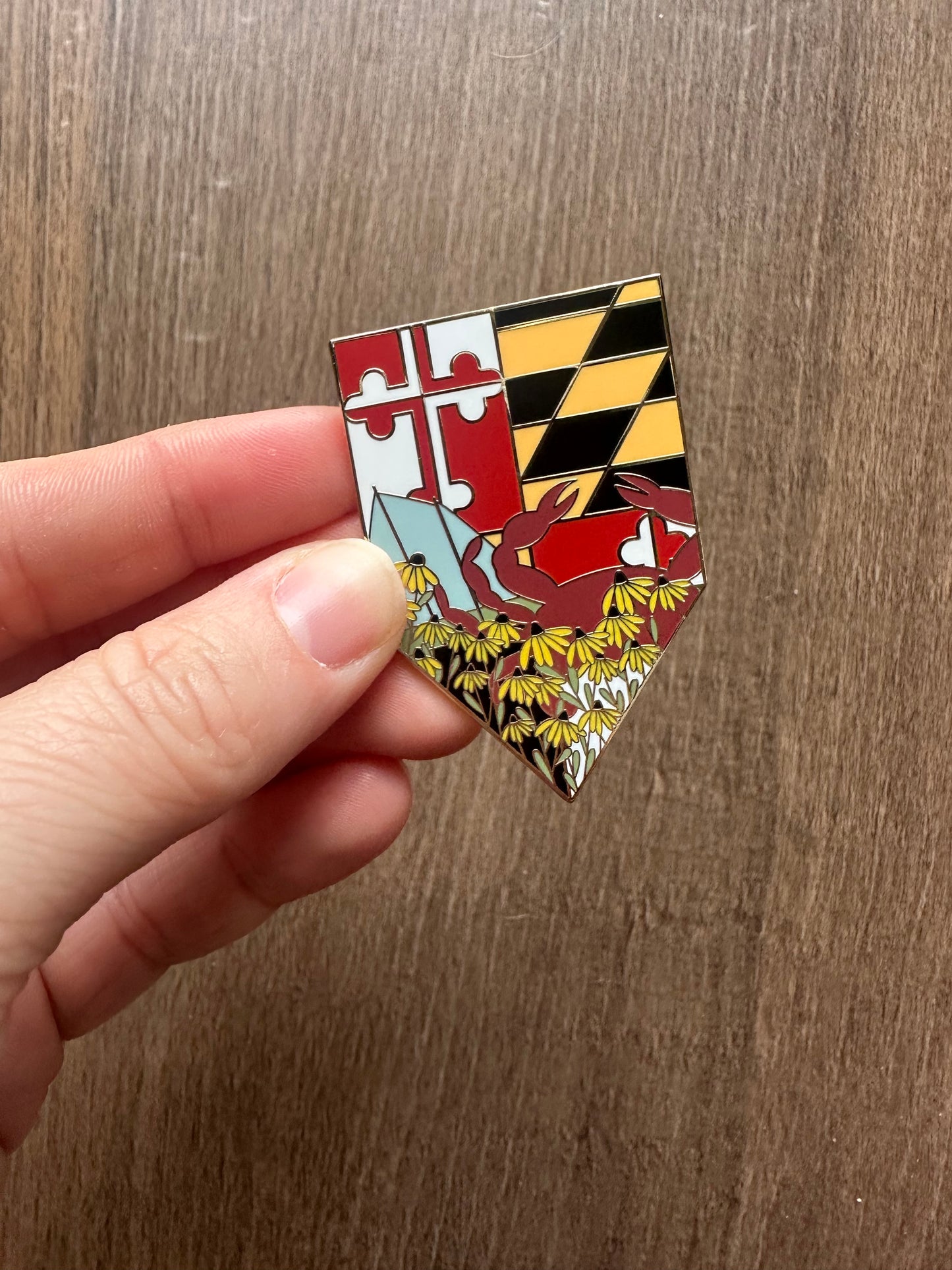 Maryland Banner Enamel Pin