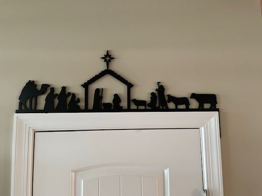 Nativity Full Scene Large Door and Window Corner