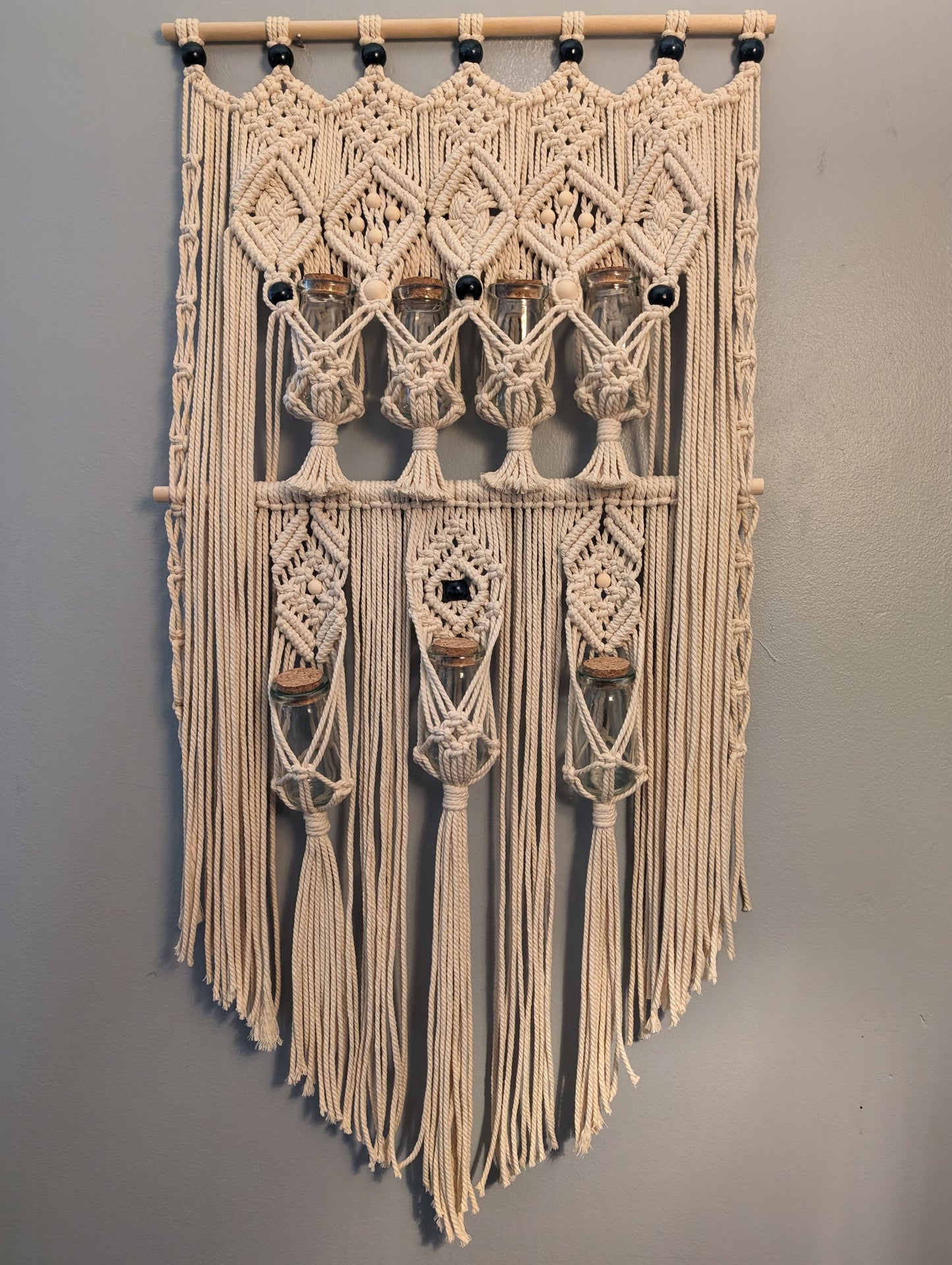 Macrame Propagation Station Wall Hanging