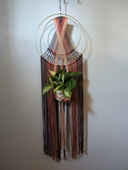 Macrame Metal Hoop Plant Hanger