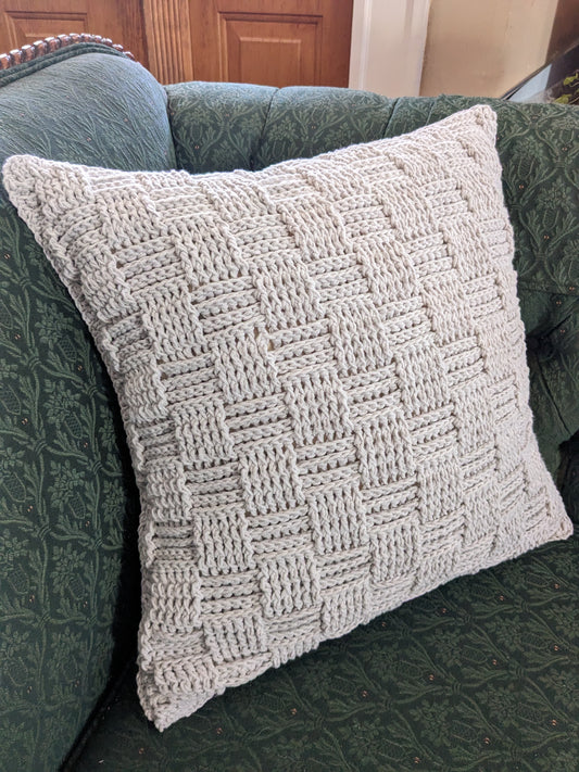 18x18 crochet pillow