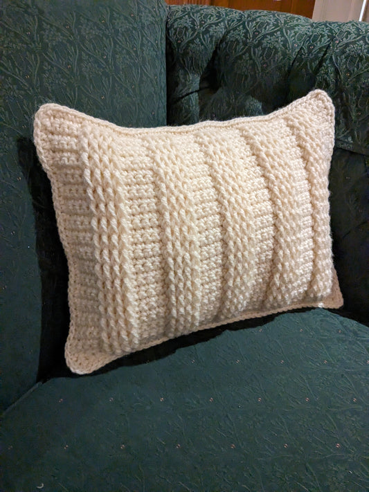 12x16 crochet pillow