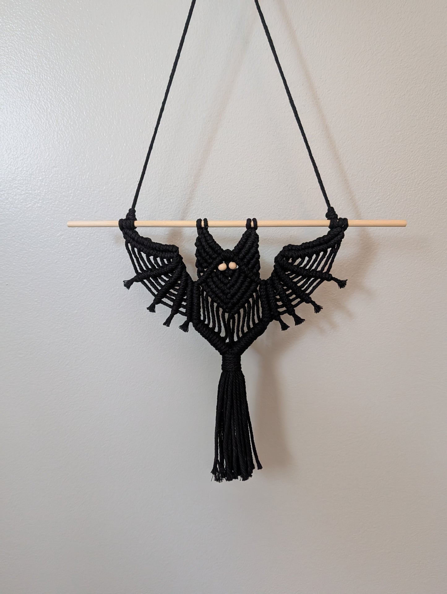 Macrame Bat Wall Hanging