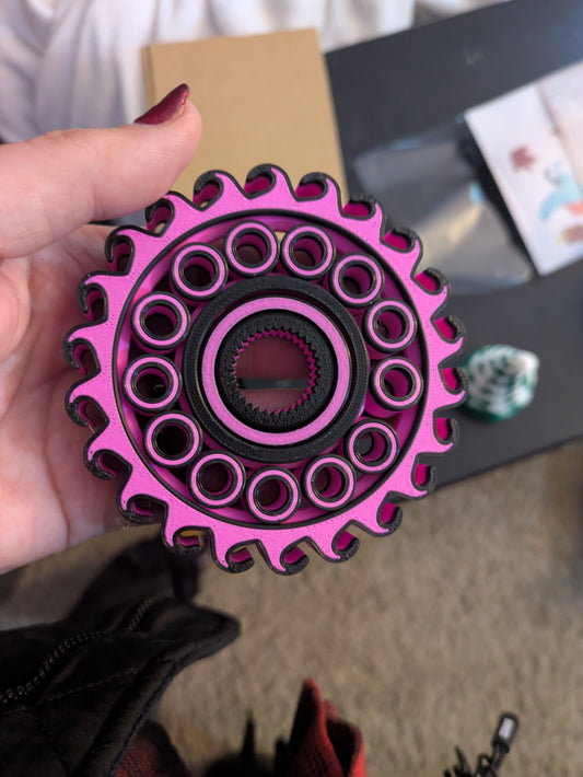 Big pink fidget spinner