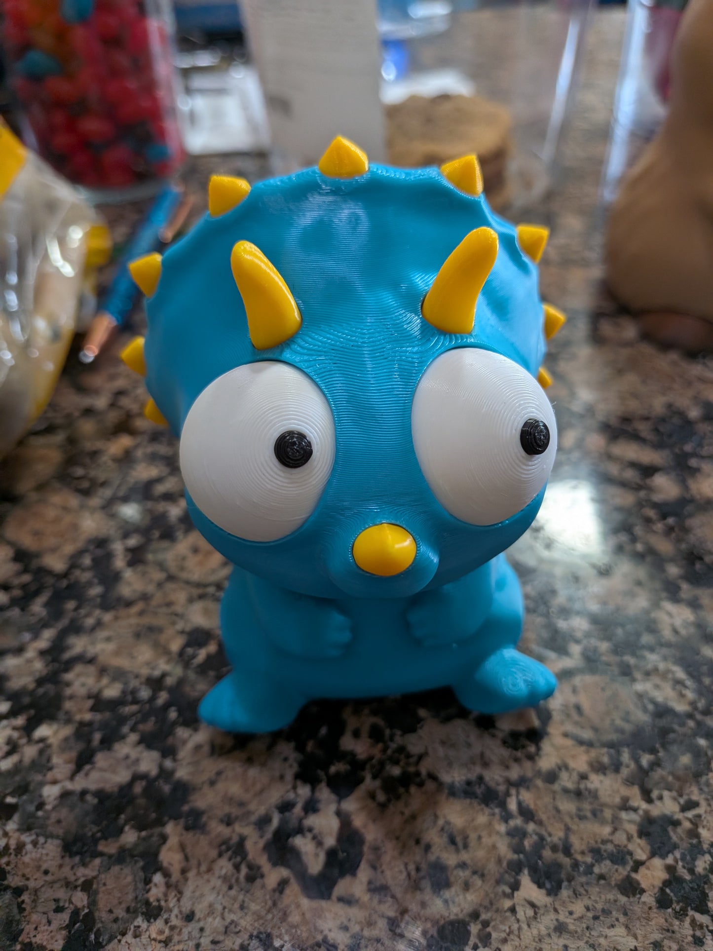 Goofy eye dinosaur