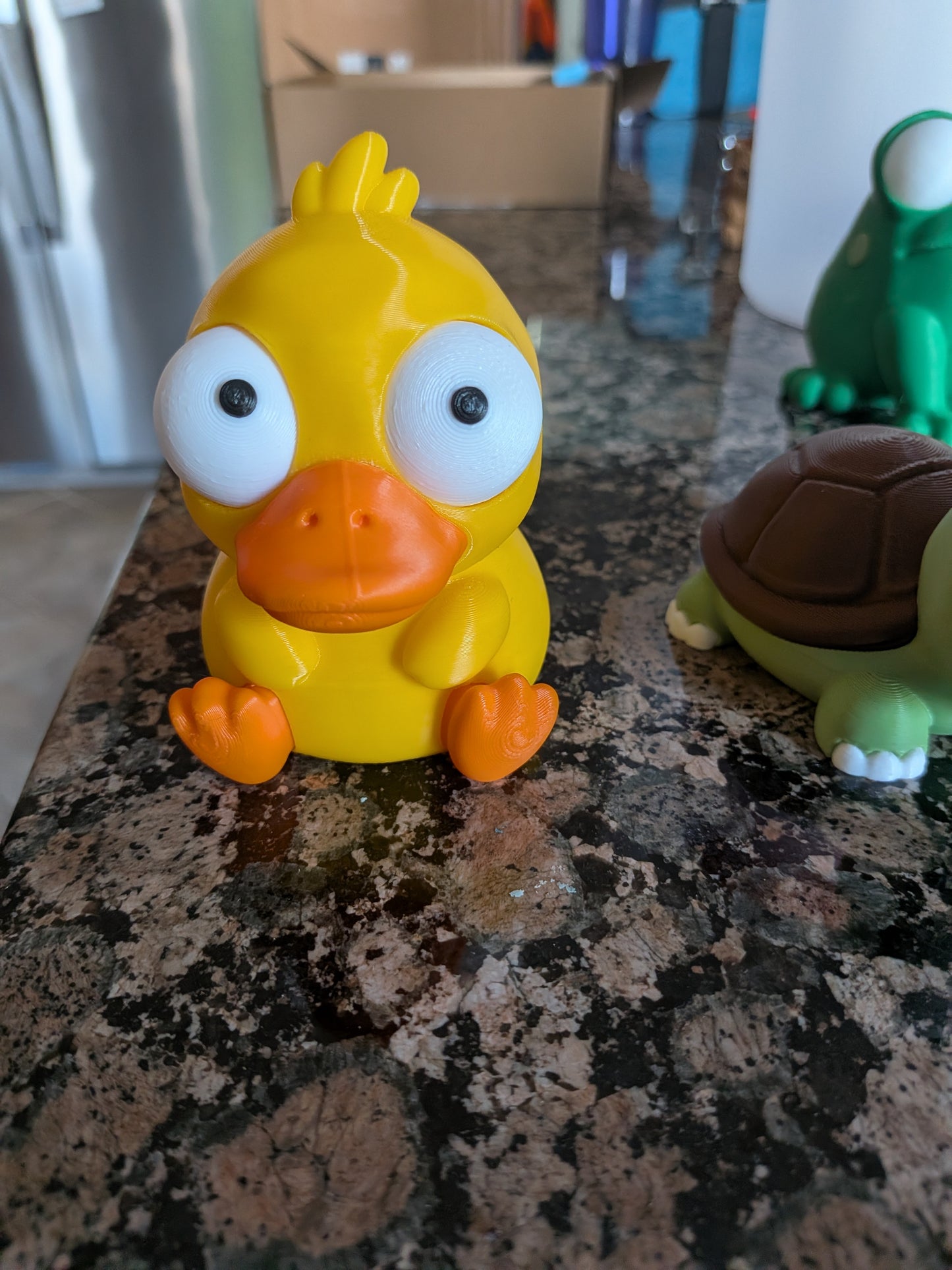 Goofy eyed duck