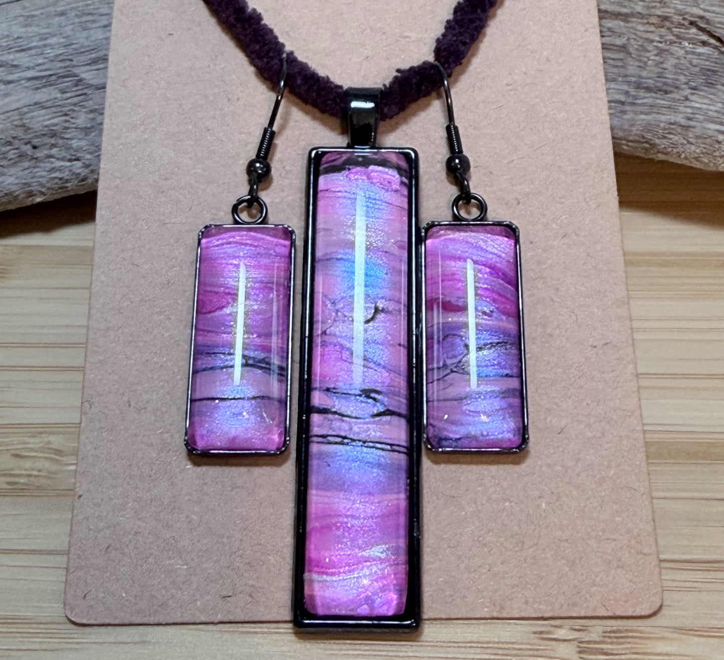 Fluid Art Jewelry Sets