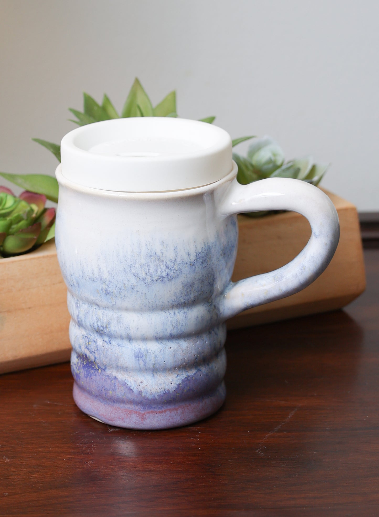 Travel Mugs- Ceramic travel mug with lid