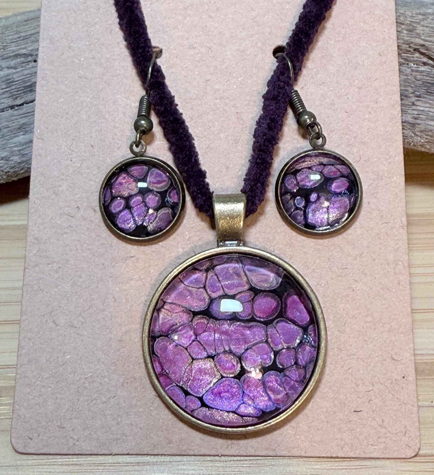 Fluid Art Jewelry Sets