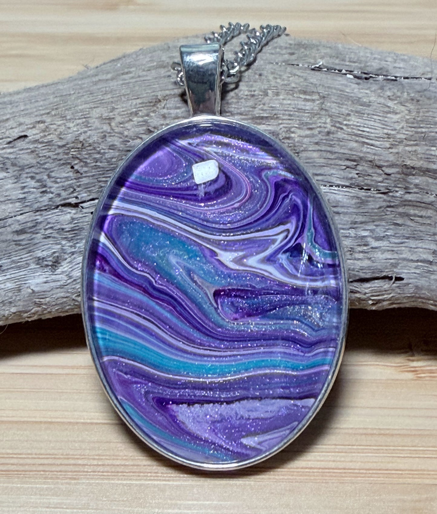 Fluid Art Necklaces