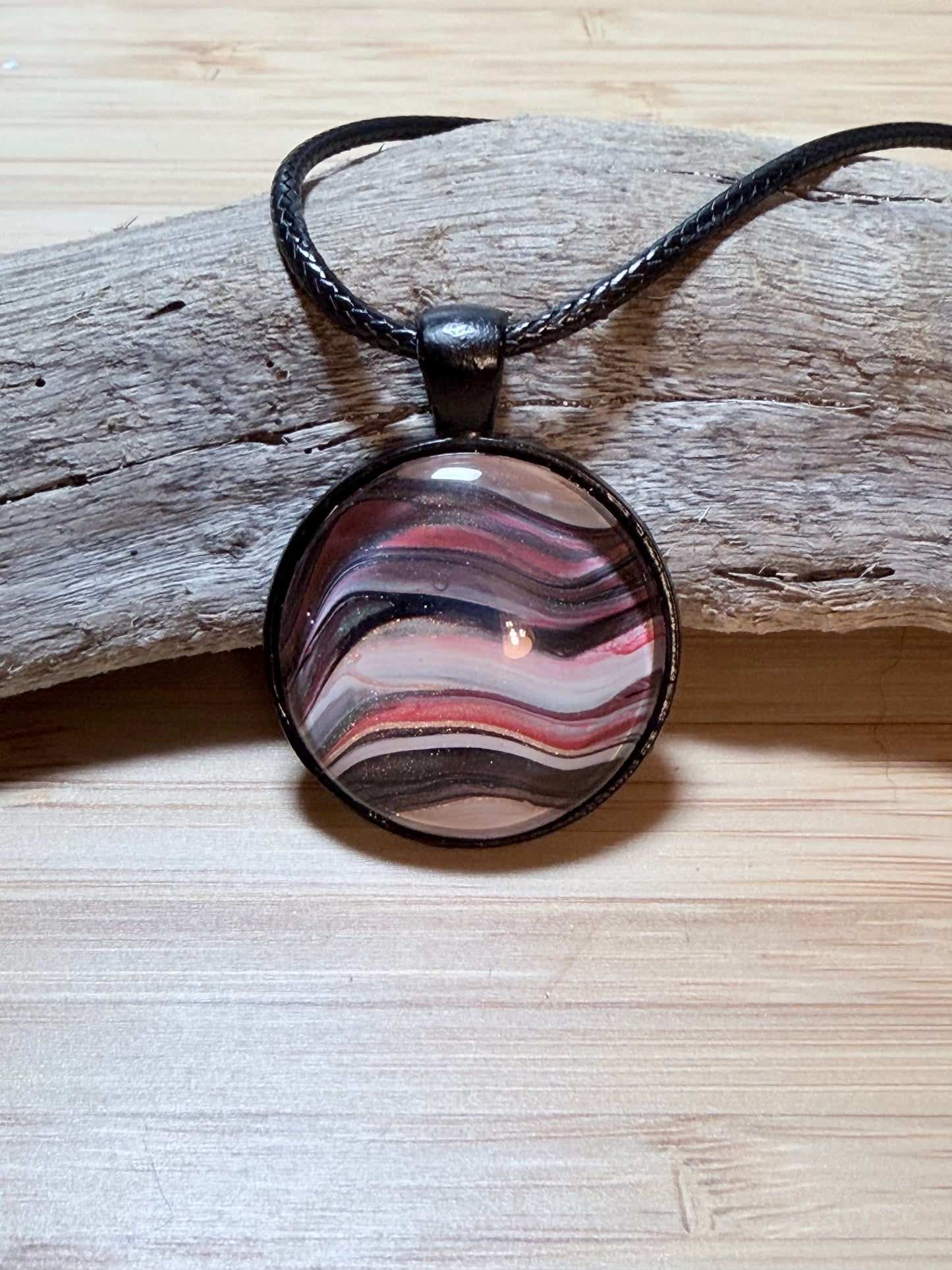 Circle Fluid Art Necklace
