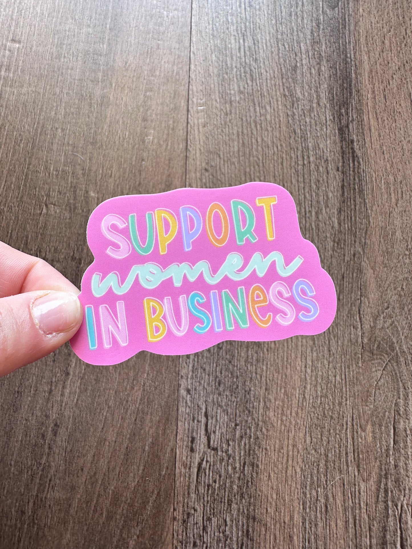 Support women in sticker