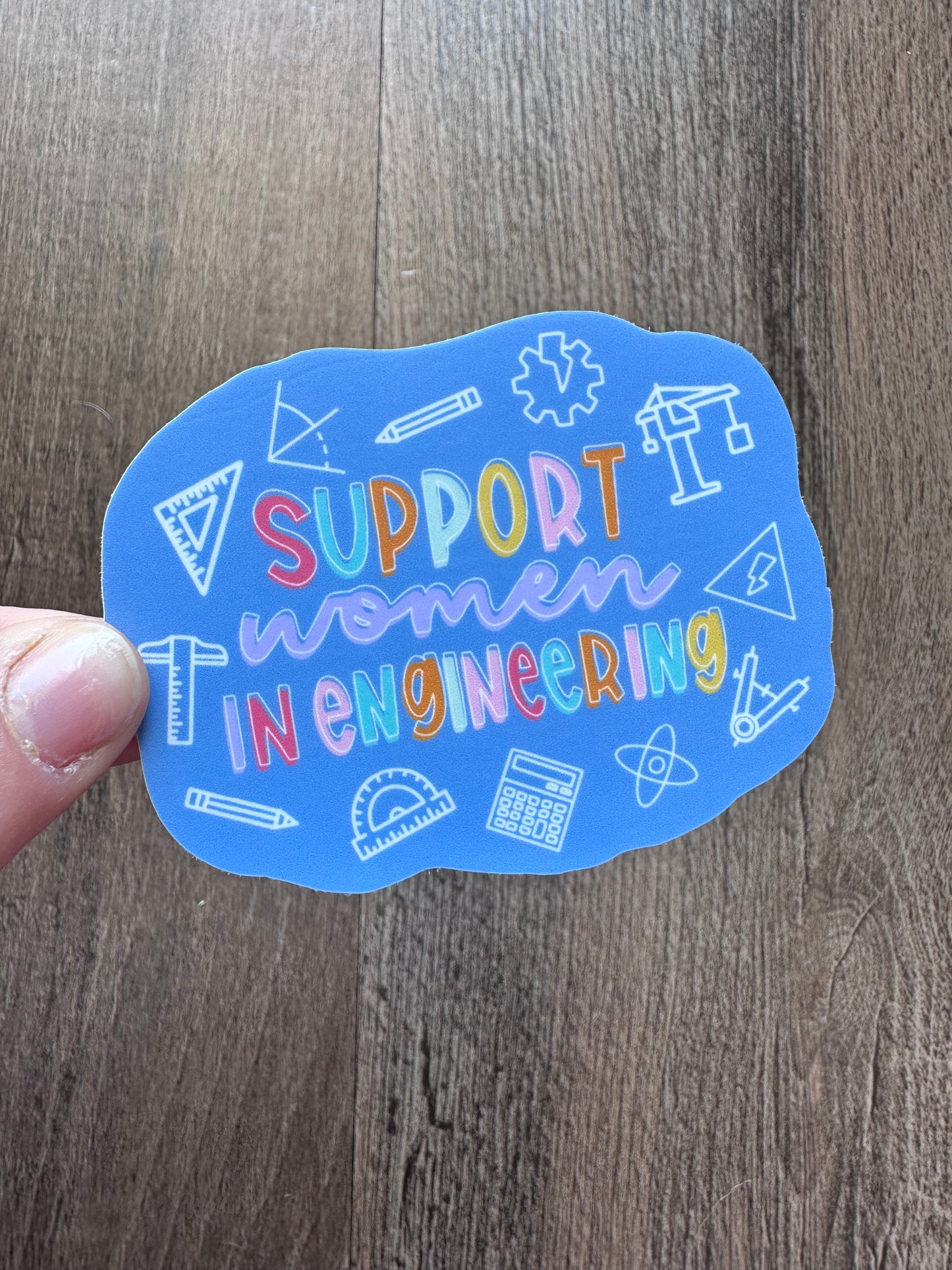 Support women in sticker