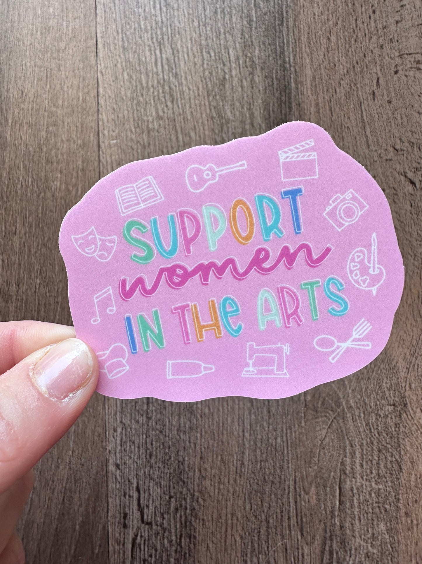 Support women in sticker