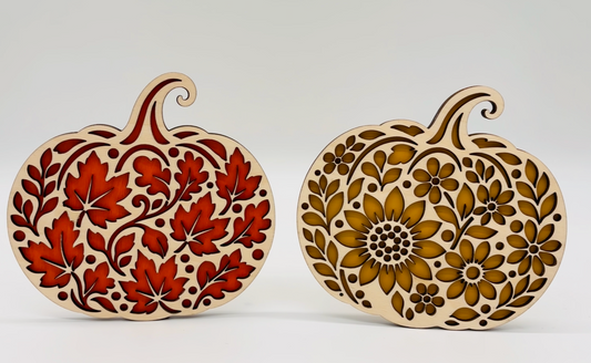 Fall Decor - Wood Pumpkins