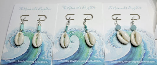 cowrie shell earrings