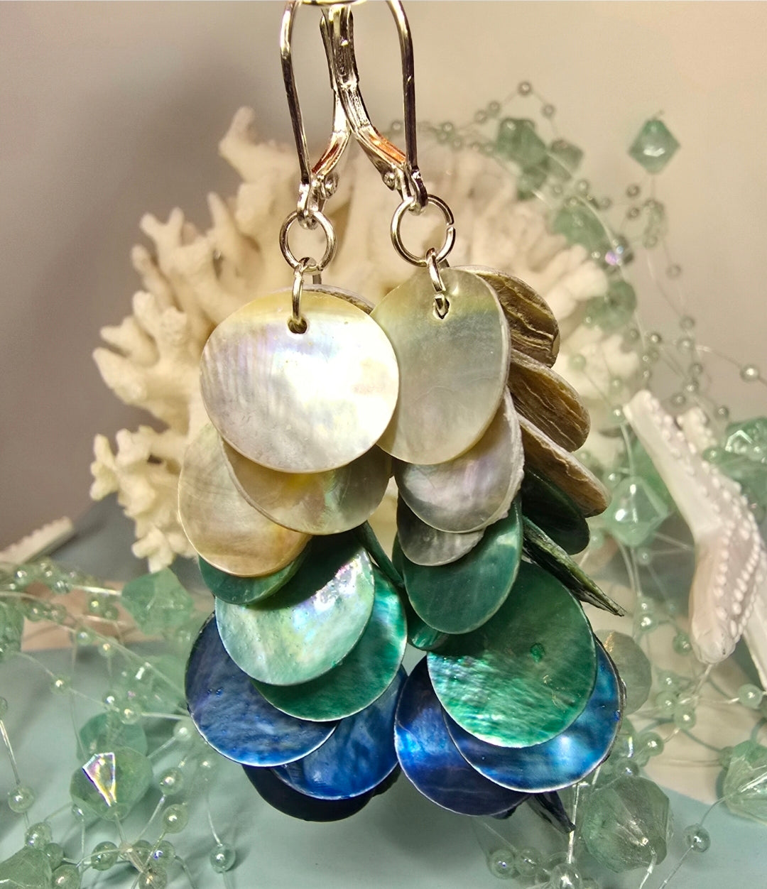 Shell Waterfall Earrings