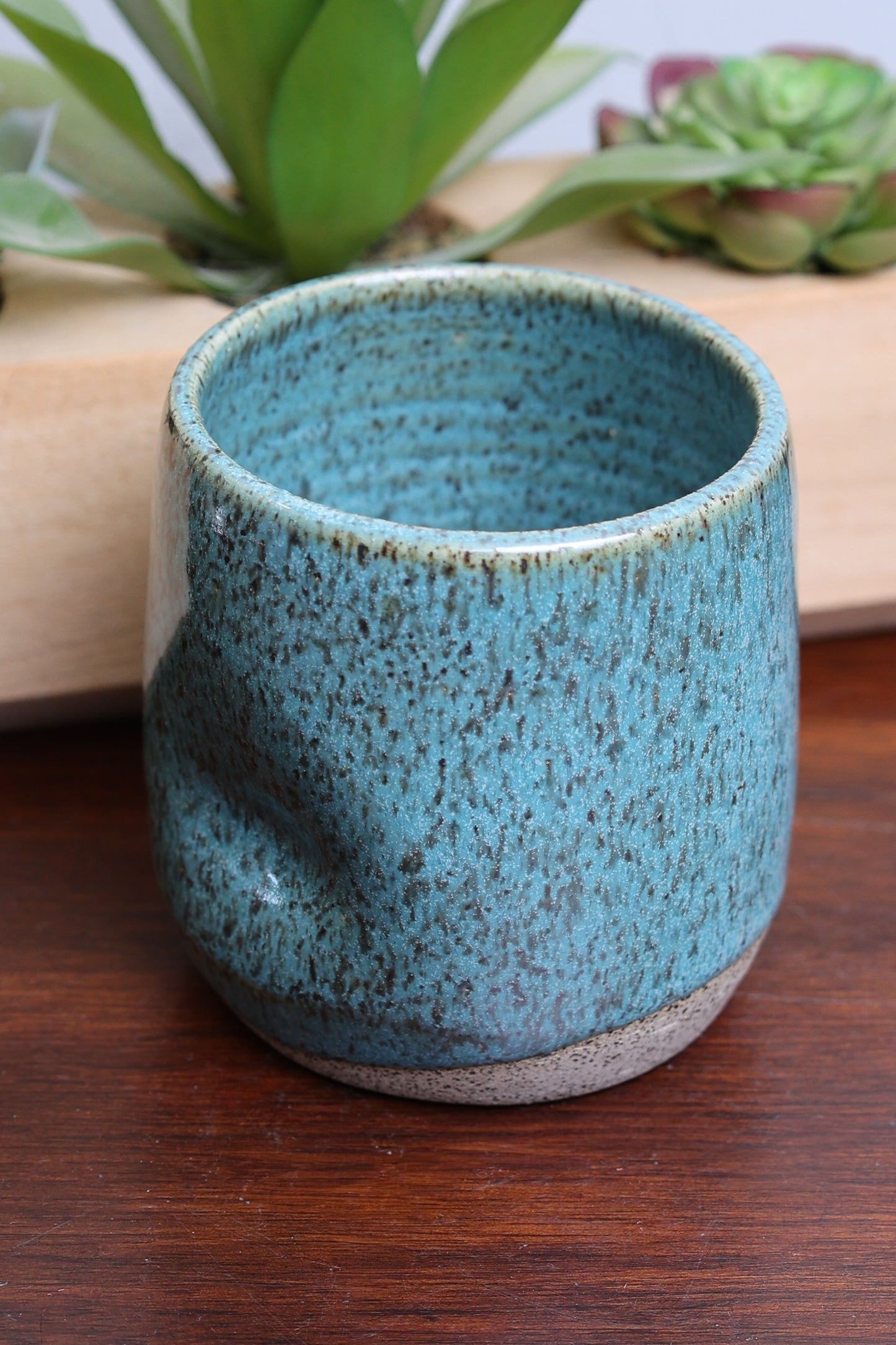 Sawdust and Clay Thumbprint tumblers