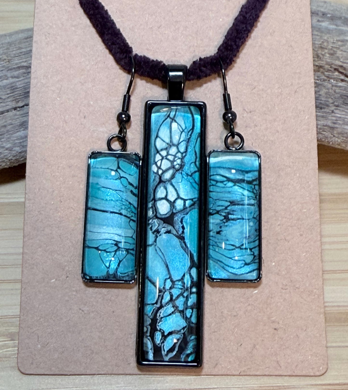 Fluid Art Jewelry Sets